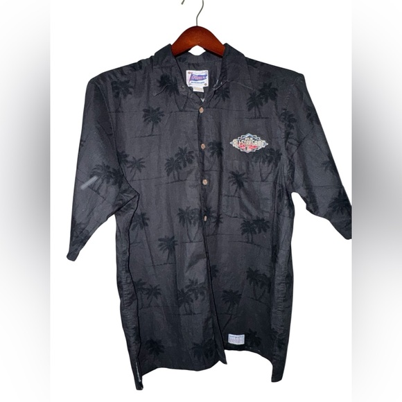 reyn spooner Other - Reyn Spooner MLB All-Star Game Hawaiian Shirt Black Palm Tree Aloha Mens Large